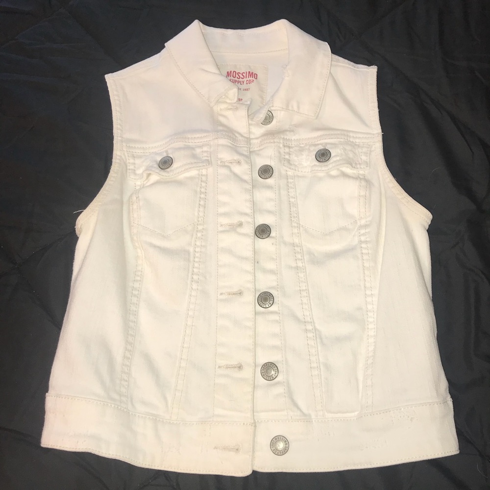 Mossimo Supply CO. S/P white jean vest
